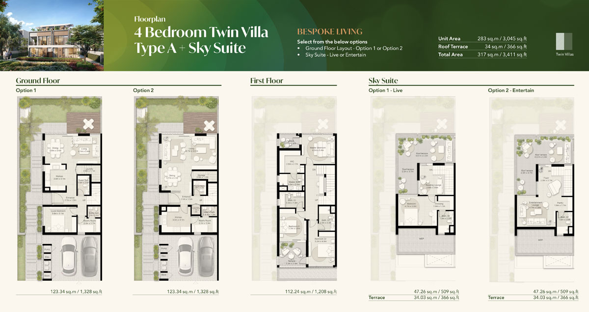 4 Bedroom Villas